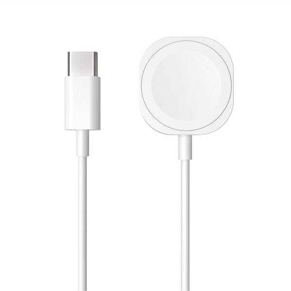 Nabíjecí kabel FIXED USB-C na Apple Watch bílý

