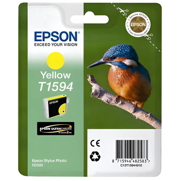 Inkoustová náplň Epson T1594, 17 ml žlutá


