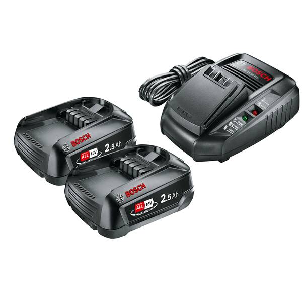 Set baterie a nabíječky Bosch PBA 18V 2,5 Ah + AL1830 Power for ALL 

