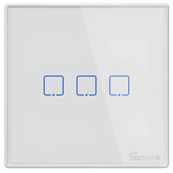 Vypínač Sonoff wireless 433MHz smart wall switch T2EU3C-RF (3-channel) 

