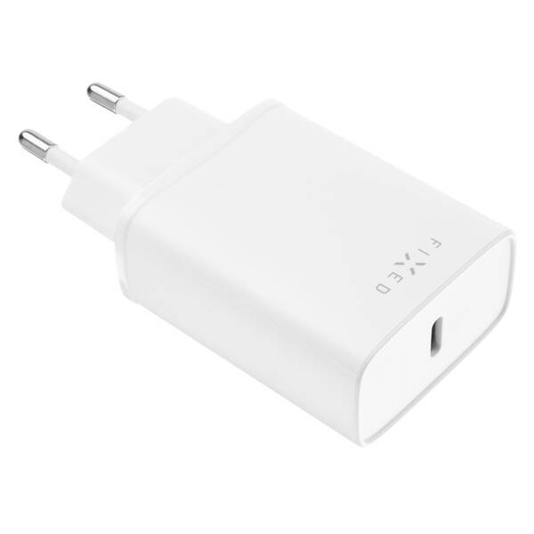 Nabíječka do sítě FIXED USB-C PD, 25W bílá

