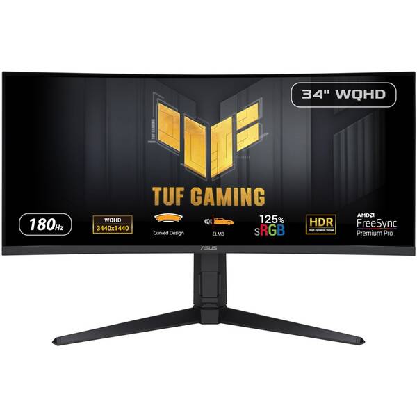 Herní monitor Asus TUF Gaming VG34VQL3A černý

