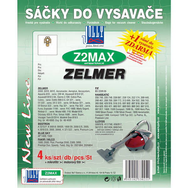 Sáčky do vysavače Jolly MAX Z 2 (4 ks) 

