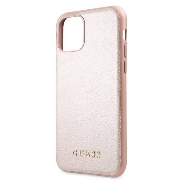 Kryt na mobil Guess Iridescent na Apple iPhone 11 růžový

