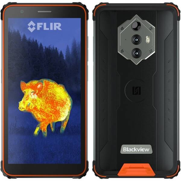 Mobilní telefon iGET Blackview GBV6600 Pro Thermo oranžový

