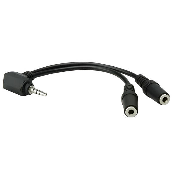 Redukce AQ 2x Jack 3,5mm / Jack 3,5mm, M/F 

