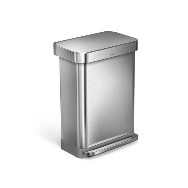 Odpadkový koš Simplehuman 55 l stříbrný


