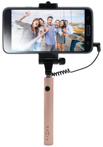 Selfie tyč FIXED Snap Mini - růžová/zlatá růžová/zlatá

