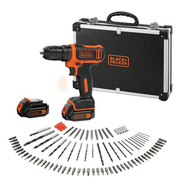 Vrtací šroubovák Black-Decker BDCDD12BAFC-QW (s baterií) 

