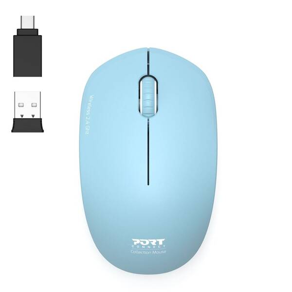 Myš PORT CONNECT Wireless COLLECTION tyrkysová

