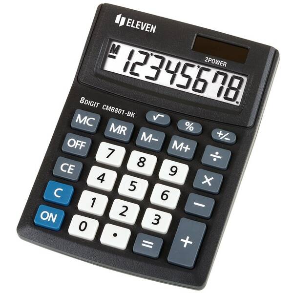 Kalkulačka Eleven CMB801BK, stolní, osmimístná černá

