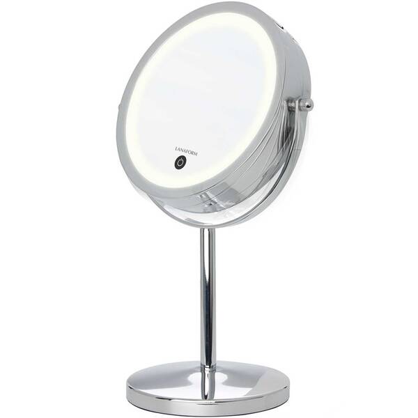 Kosmetické zrcátko Lanaform Stand Mirror stříbrné

