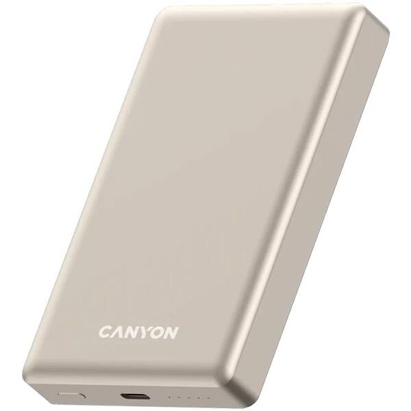 Powerbanka Canyon OnPower 510 Slim MagSafe PD20W 10000 mAh béžová


