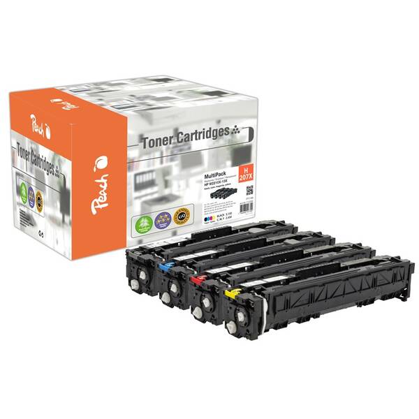 Toner Peach HP 207X, W22103X, MultiPac, 1x3150/3x2450 stran vícebarevný

