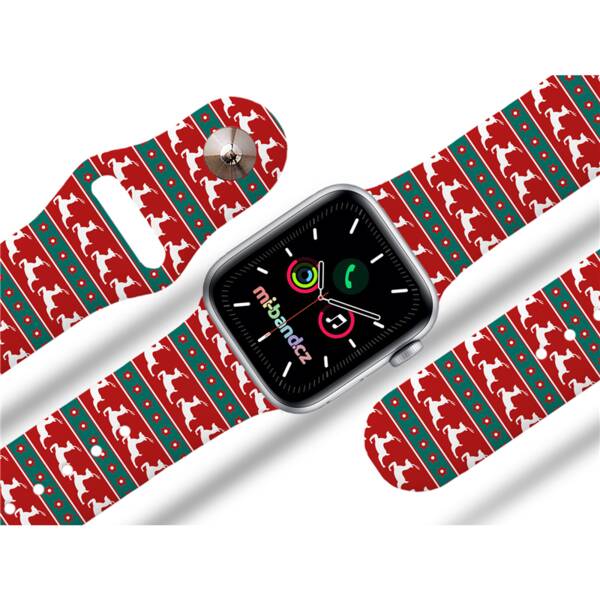 Řemínek Mi-Band na Apple Watch 42/44/45/49 mm - motiv Sobíci 

