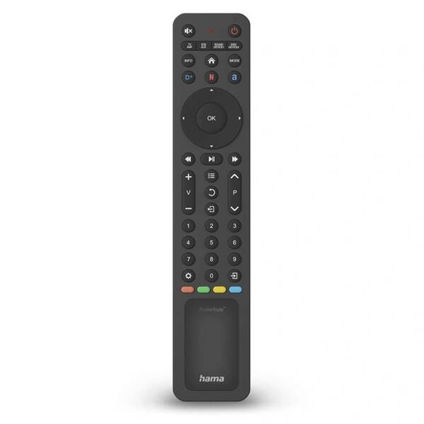 Dálkový ovladač Hama univerzální, 8v1, solární + USB-C černý

