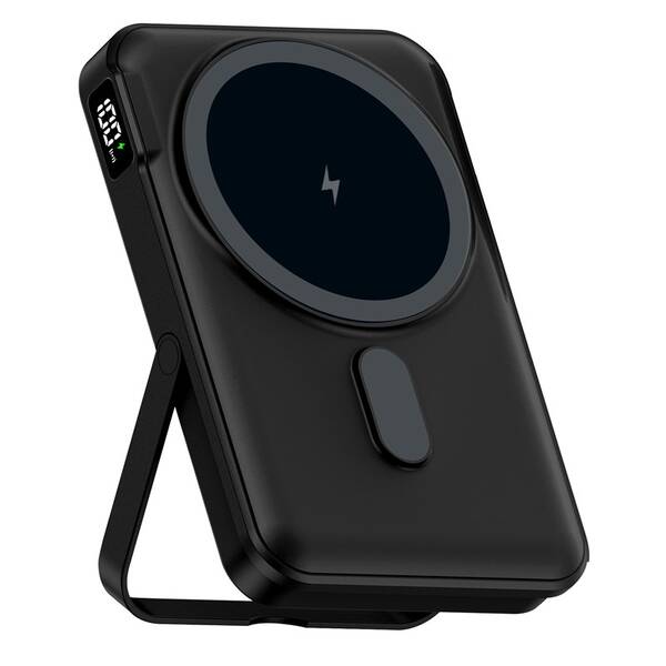 Powerbanka WG 10000 mAh s nabíjecím slotem na Apple Watch a stojánkem černá

