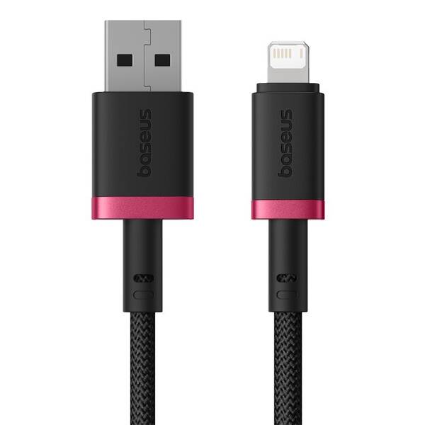 Kabel Baseus Dura USB/Lightning, 2.4A, 2m černý/červený

