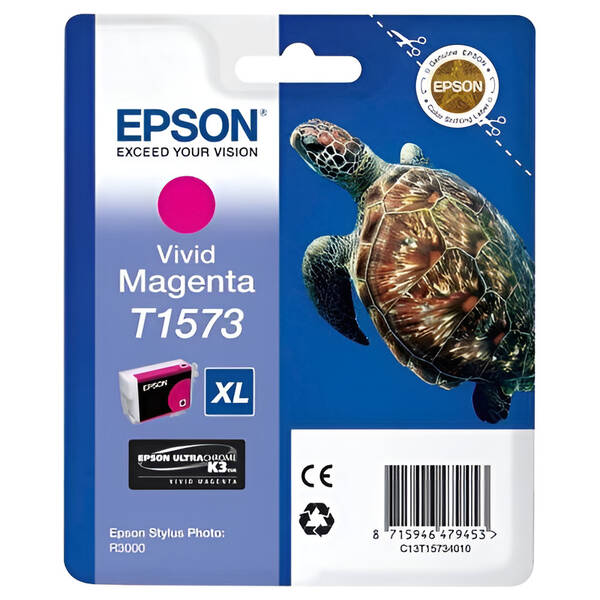 Inkoustová náplň Epson T1573, 25,9 ml purpurová

