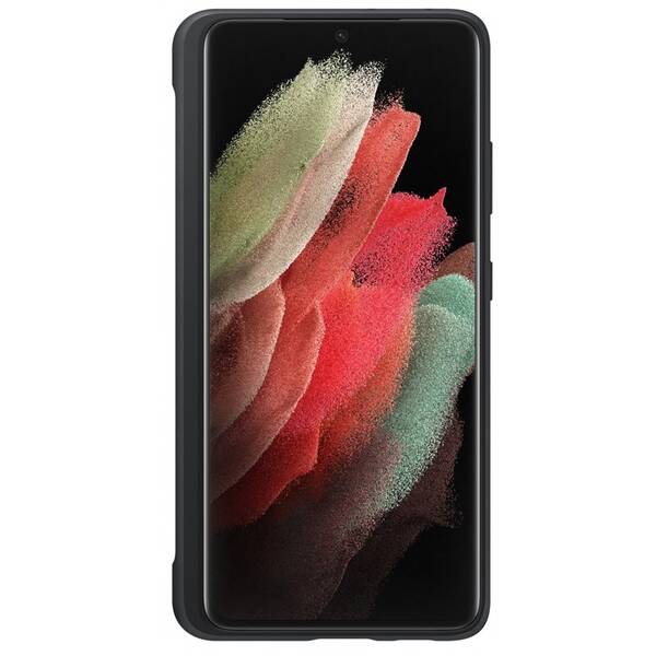 Kryt na mobil Samsung Silicone Cover s perem S Pen na Galaxy S21 Ultra 5G černý

