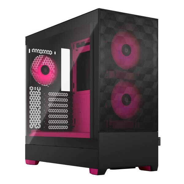 Case FRACTAL DESIGN RGB Magenta Core Tempered Glass Clear Tint černá

