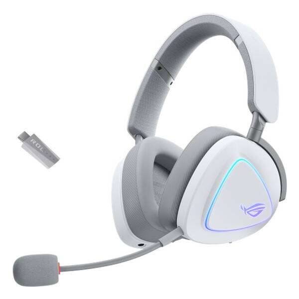 Headset Asus ROG DELTA II, ARGB bílý

