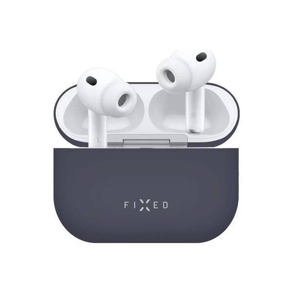 Příslušenství FIXED Ultratenké silikonové pouzdro Silky pro Apple AirPods Pro 3 modré


