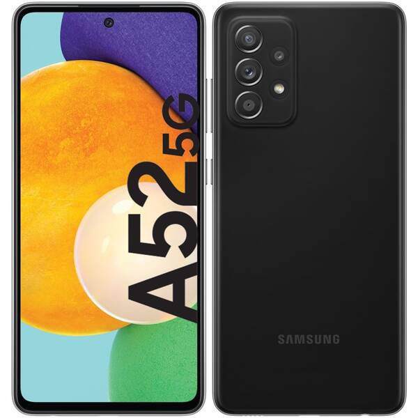 Mobilní telefon Samsung Galaxy A52 5G - ZÁNOVNÍ - 12 měsíců záruka černý

