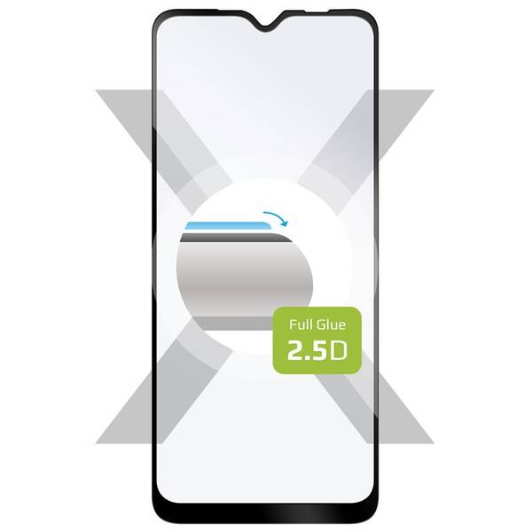 Tvrzené sklo FIXED Full-Cover na Realme C21-Y černé

