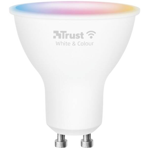 Chytrá žárovka Trust Smart WiFi LED Spot, GU10, 5W, White & Colour 

