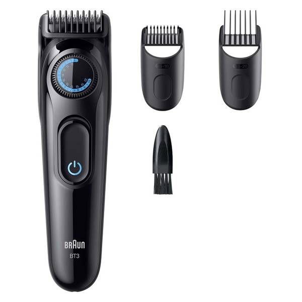 Zastřihovač vousů Braun BT3520 černý/modrý

