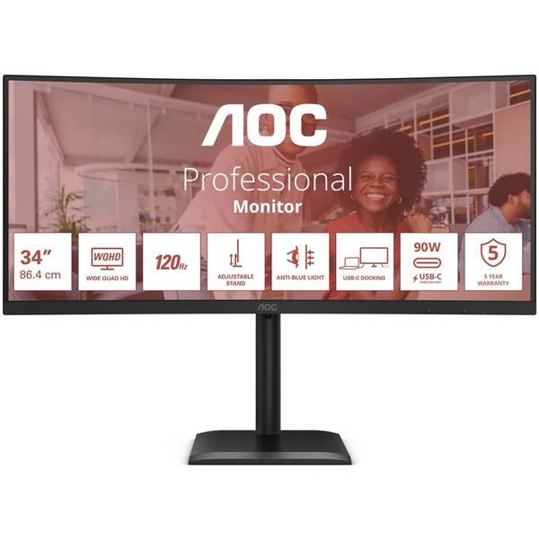 Monitor AOC CU34E4CV černý

