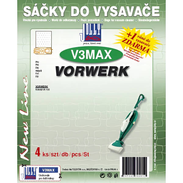 Sáčky do vysavače Jolly MAX V 3 (4 ks) 

