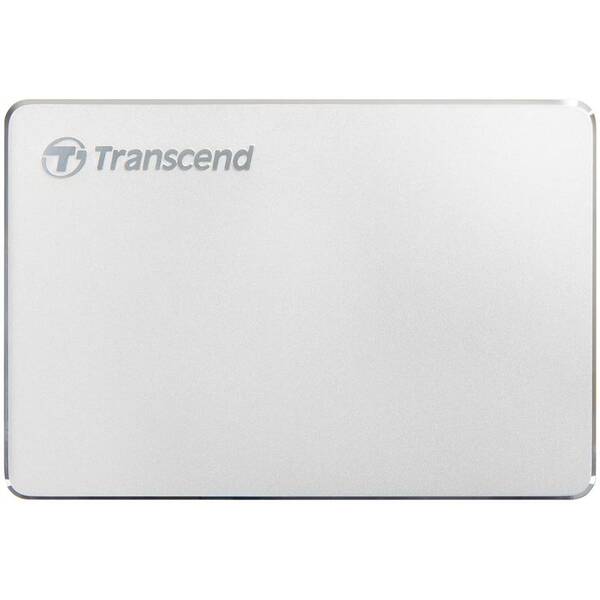 Externí pevný disk 2,5" Transcend 25C3S 1TB, USB-C (3.1 Gen 1) stříbrný

