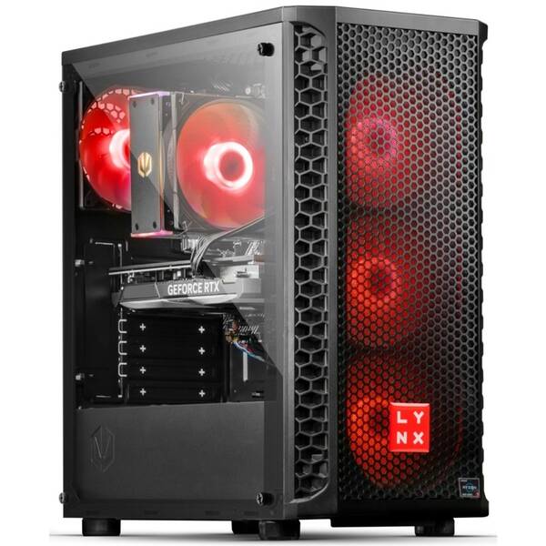 Herní počítač Lynx Challenger + Norton 360 STANDARD 10 GB + VPN 1 uživatel/1 zařízení na 1 rok černý

