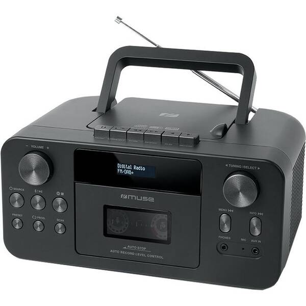 Radiomagnetofon s DAB+/CD MUSE M-182DB černý

