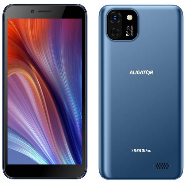 Mobilní telefon Aligator S5550 Duo modrá barva
