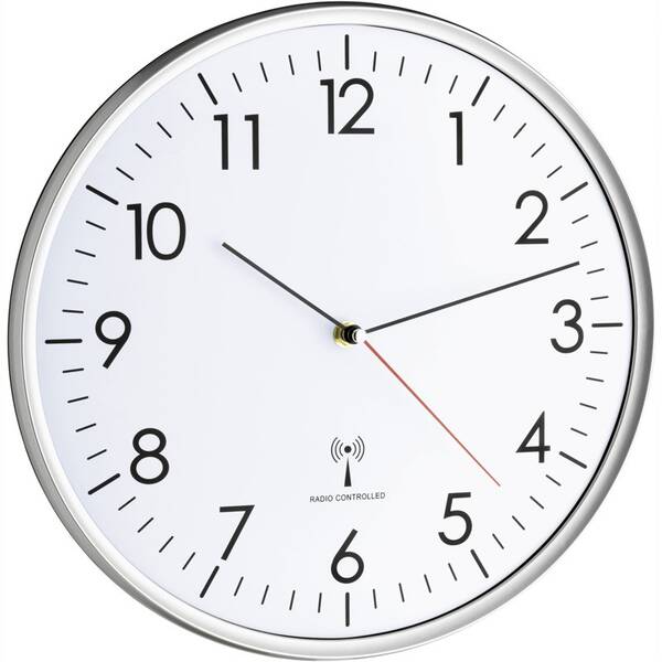 Nástěnné hodiny TFA 60.3514 stříbrné

