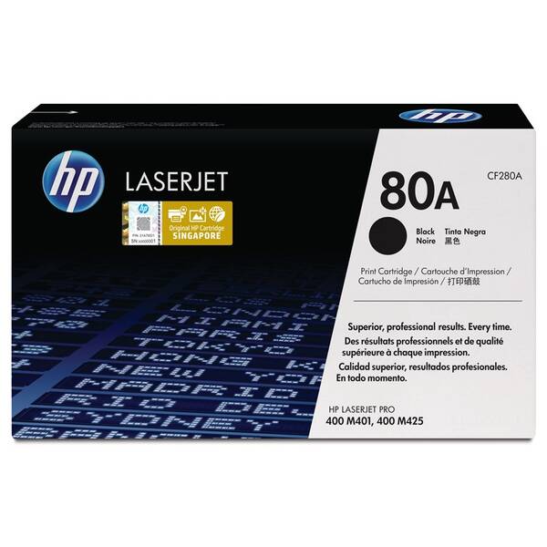 Toner HP 80A, 2 700 stran černý

