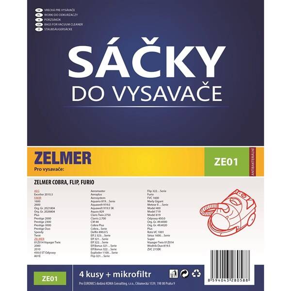 Sáčky do vysavače Koma ZE01 (4 ks) 

