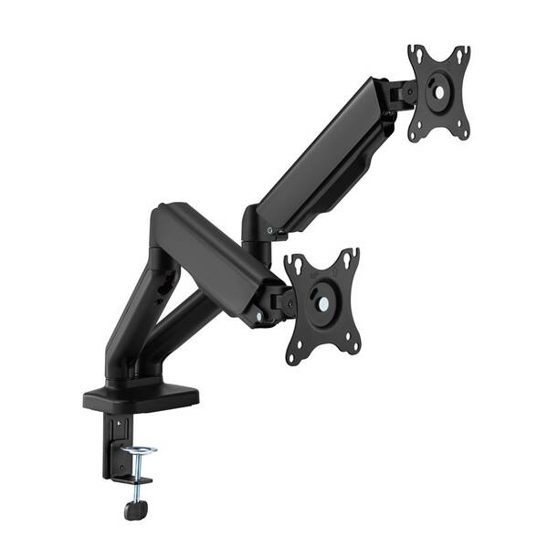 Držák STELL SOS 2121, Dual na 2 monitory, úhlopříčka 17" až 32", nosnost 2x9 kg černý

