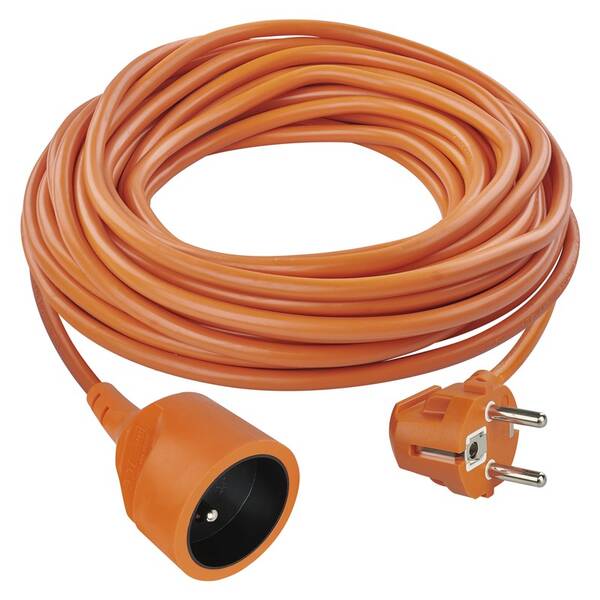 Kabel prodlužovací EMOS 1x zásuvka, 25m oranžový


