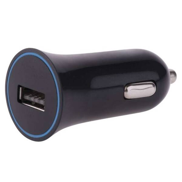 Adaptér do auta EMOS 1x USB, 1A (5W) max. černý


