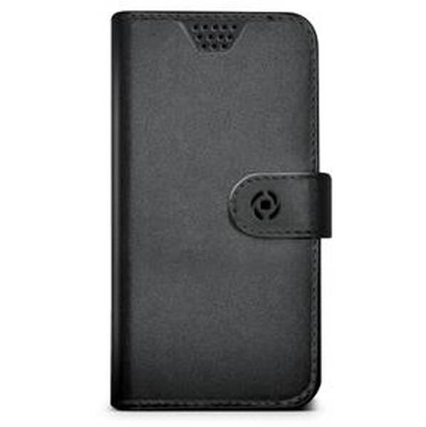 Pouzdro na mobil flipové Celly Unica, L, 4" - 4.5" černé

