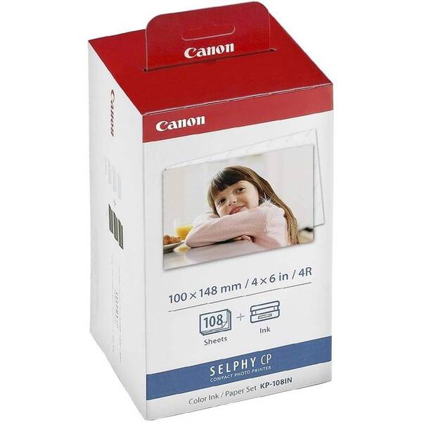 Fotopapír Canon KP-108,10x15 cm, 108 listů pro Selphy 

