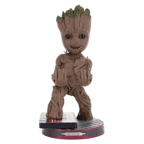 Držák EXG Cable Guy - Smiley Groot hnědý


