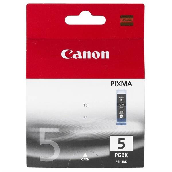Inkoustová náplň Canon PGI-5Bk, 340 stran černá

