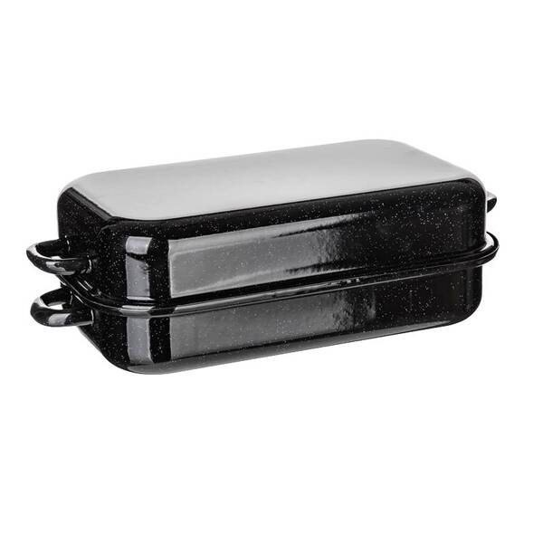 Pekáč BANQUET Black 35 cm, 2 díly, smalt černý

