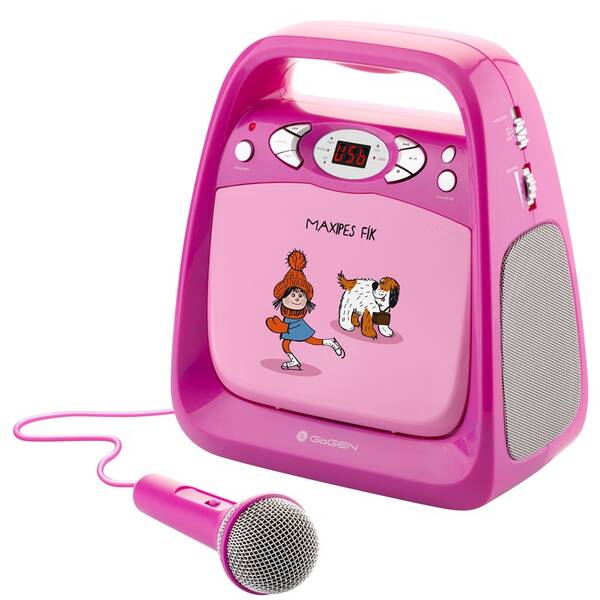 CD přehrávač GoGEN MAXI KARAOKE růžová barva
