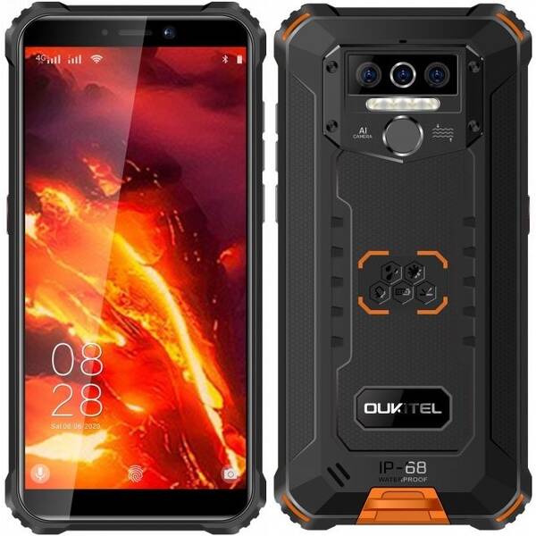 Mobilní telefon Oukitel WP5 Pro černý/oranžový

